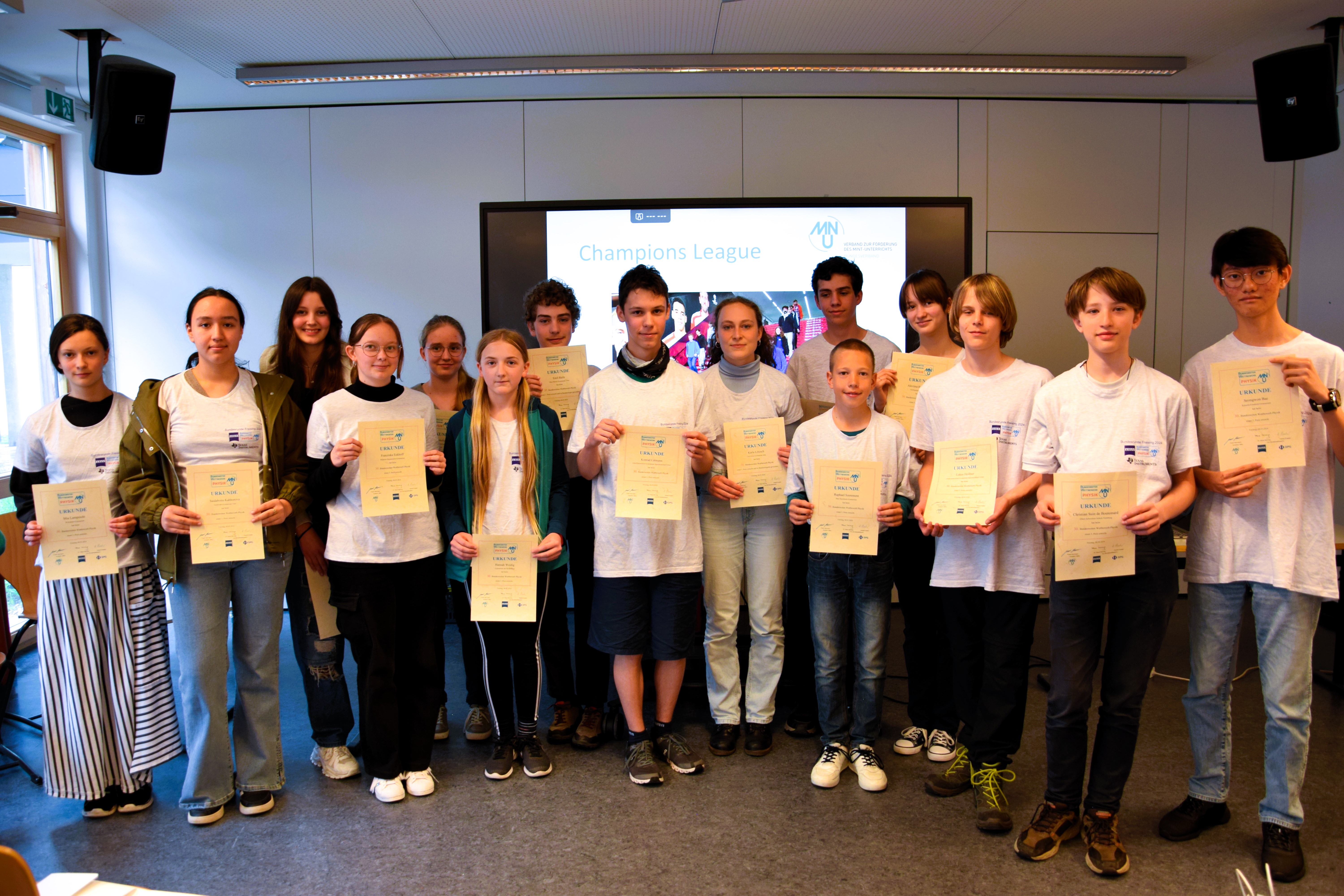 Teilnehmer Bundesrunde 2024 / 30. bundesweiter Physikwettbewerb